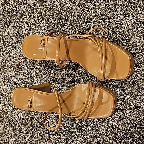 Jeffery Campbell Cream High Heels - Picture 2 of 3